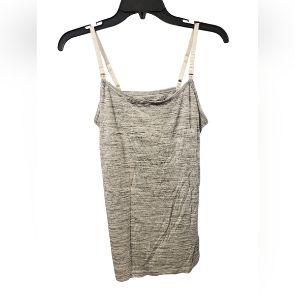NWT Motherhood Maternity Nursing Allaitement Gray Fitted Sleeveless Camisole Med - Picture 1 of 12